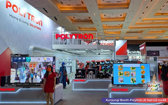 Booth Polytron di Pekan Raya Jakarta (PRJ) 2022